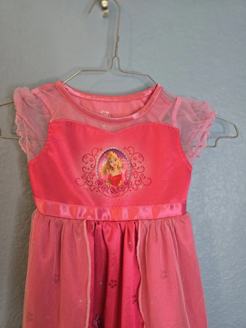 Disney Pink Princess Rapunzle Gown Sz 4T